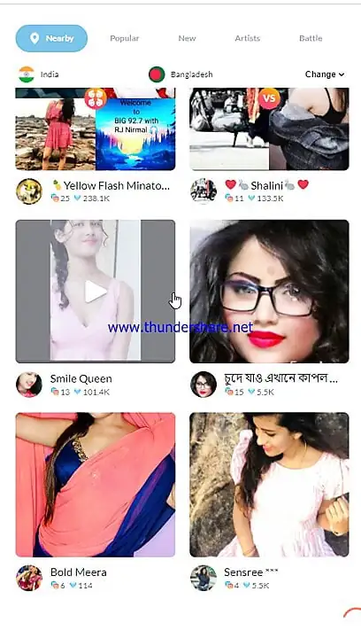 Bangla whore live on tango Nude Show